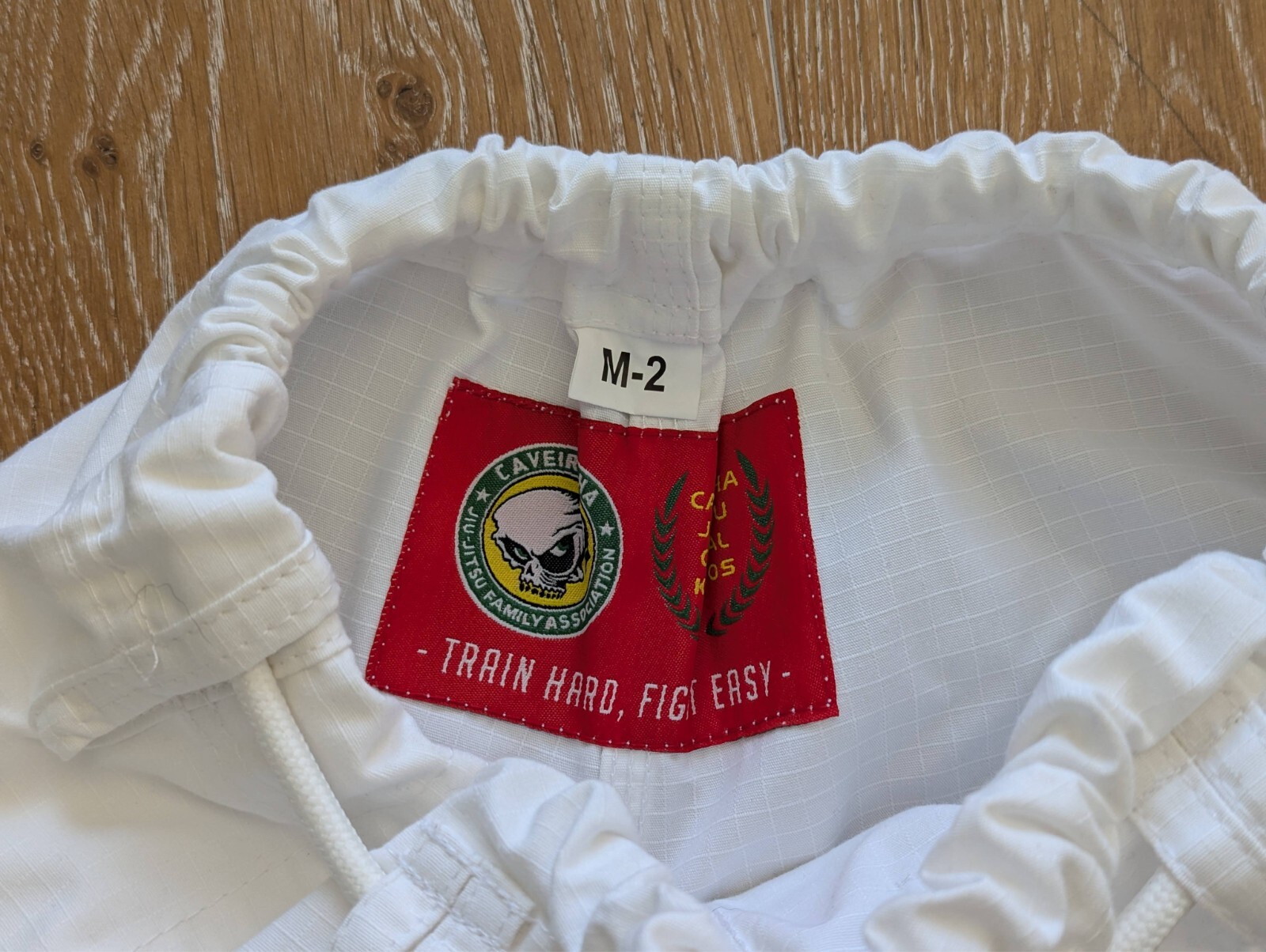 Gi Uniform Caveirinha Jiu-Jitsu Family Academy Sz M2 White Kimono Pants Belt