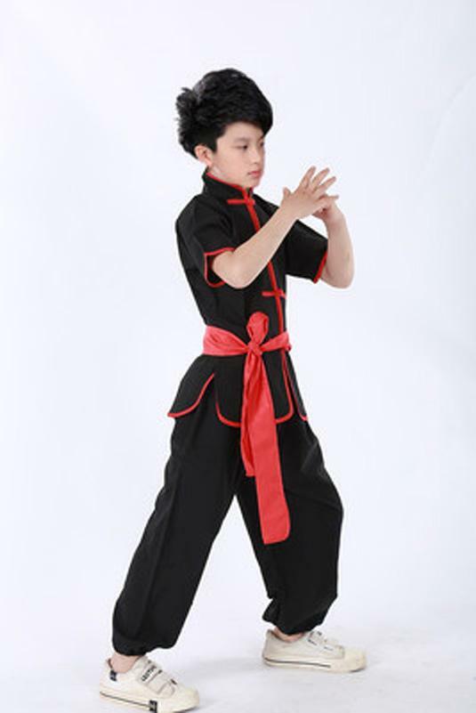 Uniform Tai Chi Short Sleeve Clothing Kids Chinese Kung Fu Wushu Martial Arts