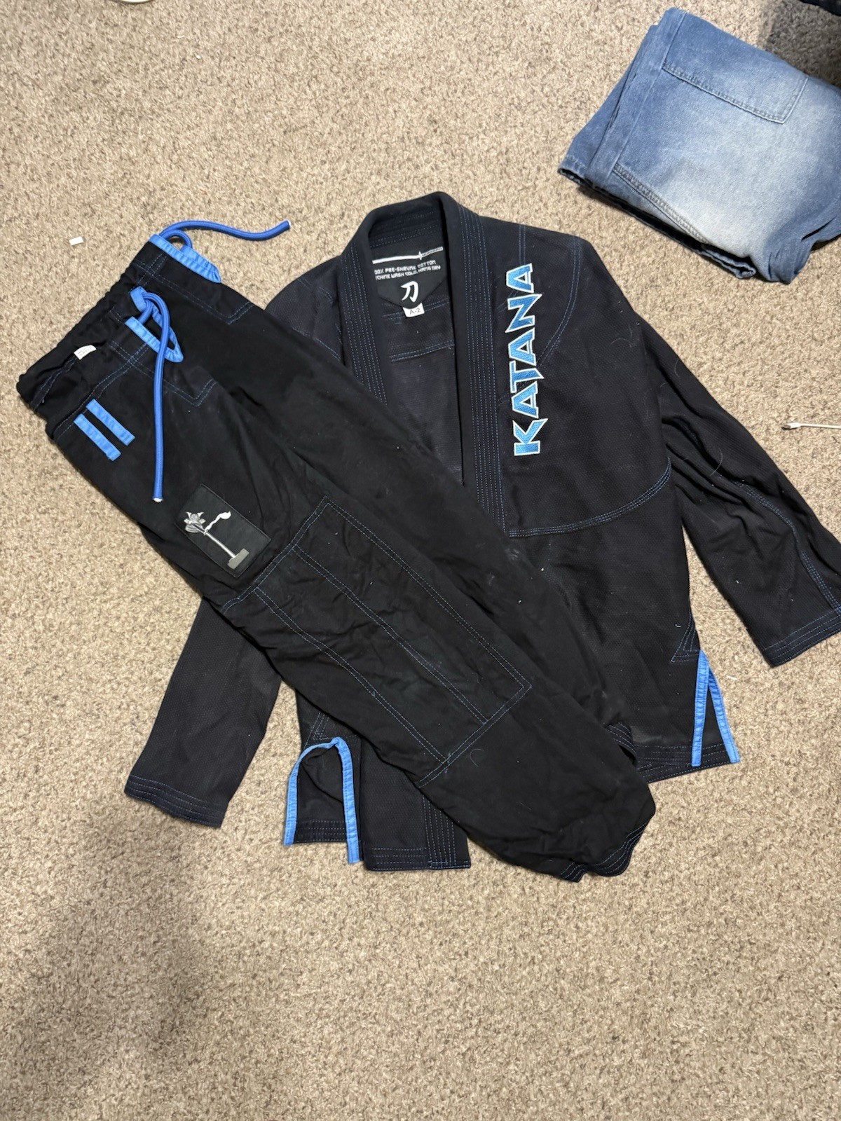 Elite Sports Jiu-Jitsu Gi Navy Blue Size A2 Adult Unisex Martial Arts Uniform