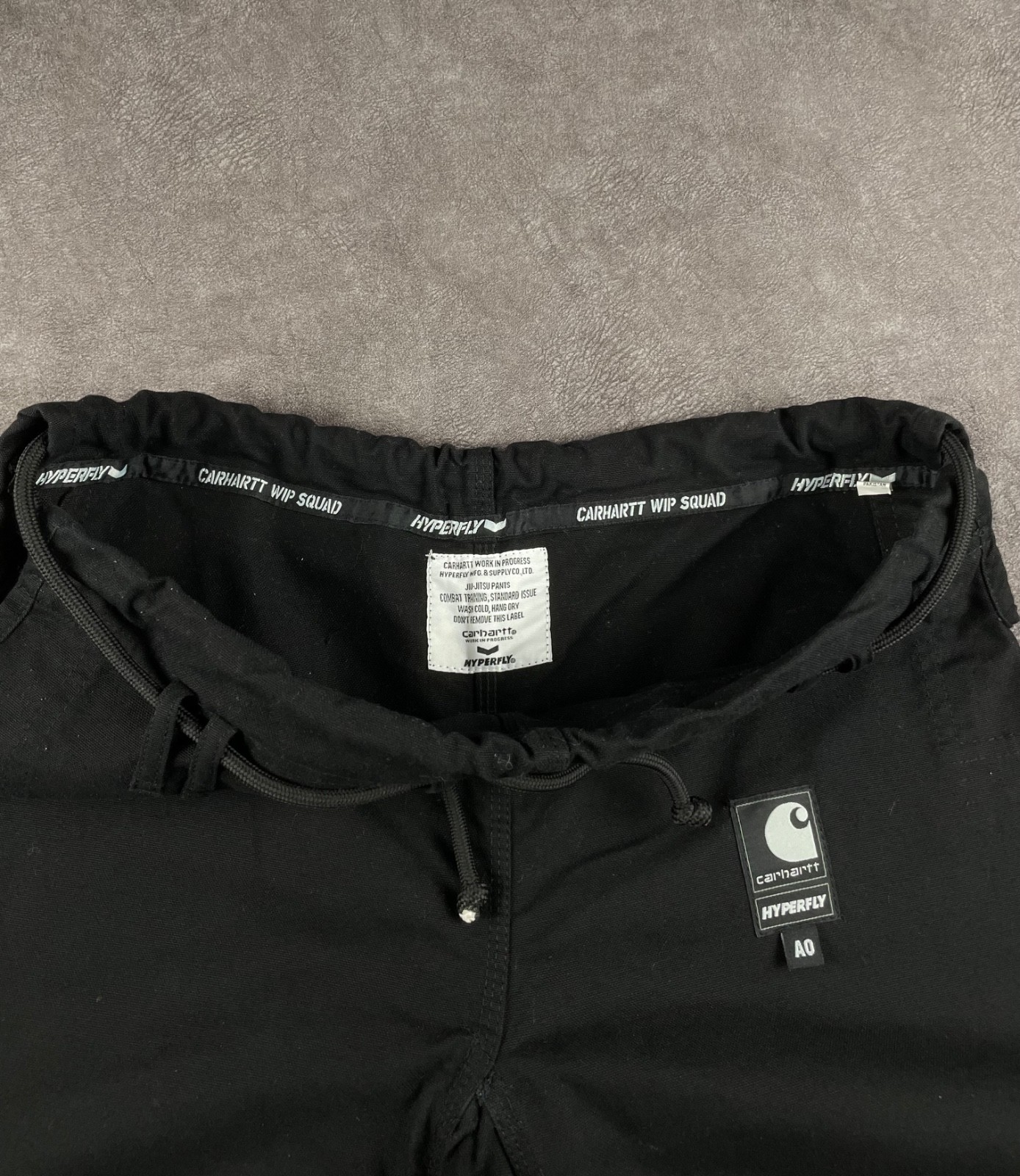 RARE Carhartt WIP x Hyperfly Collaboration Jiu Jitsu Pants Size A0 Black GI BJJ