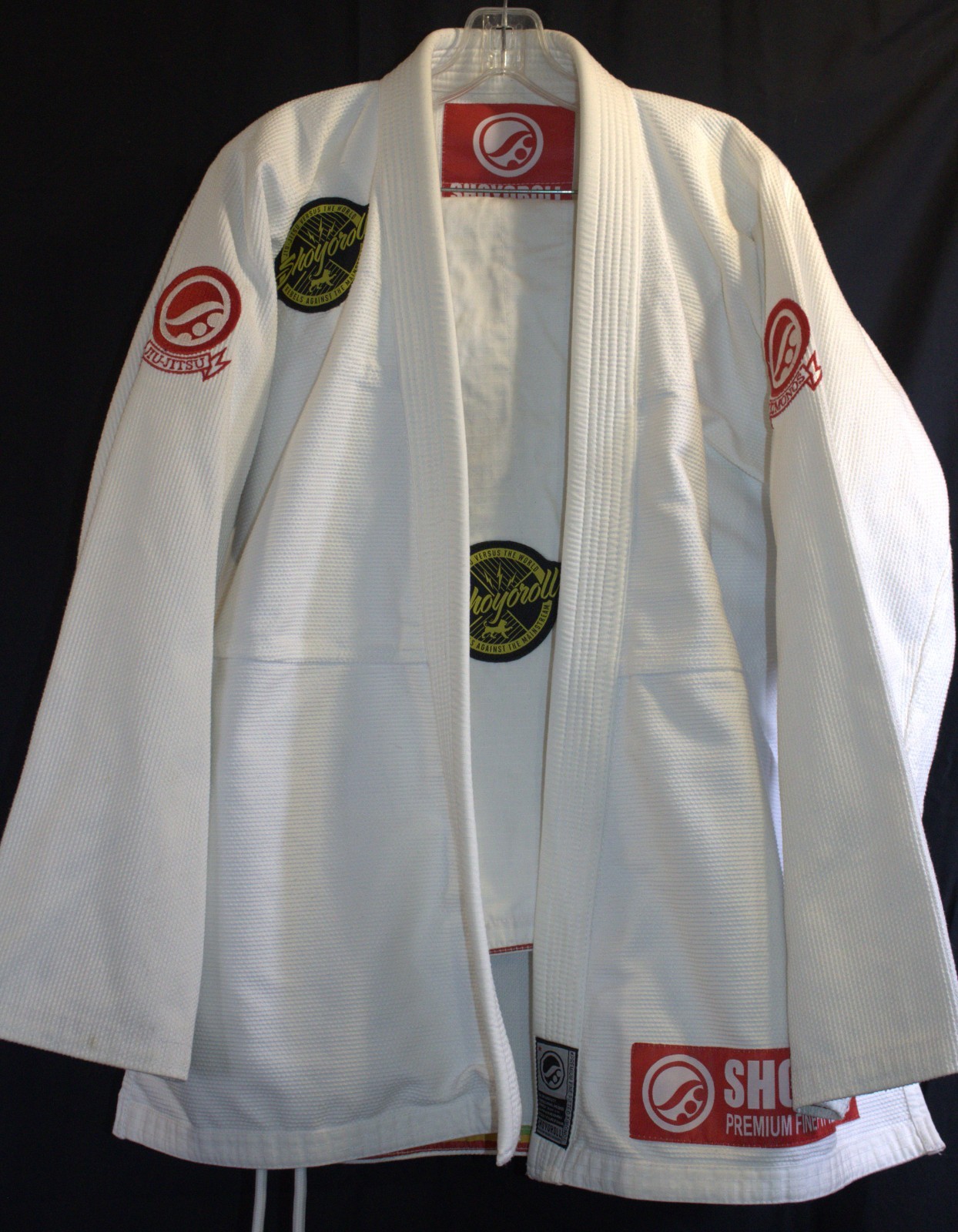 Shoyoroll Premium Jiu‑Jitsu Gi Men’s Size A3 White BJJ Kimono Jacket Embroidered