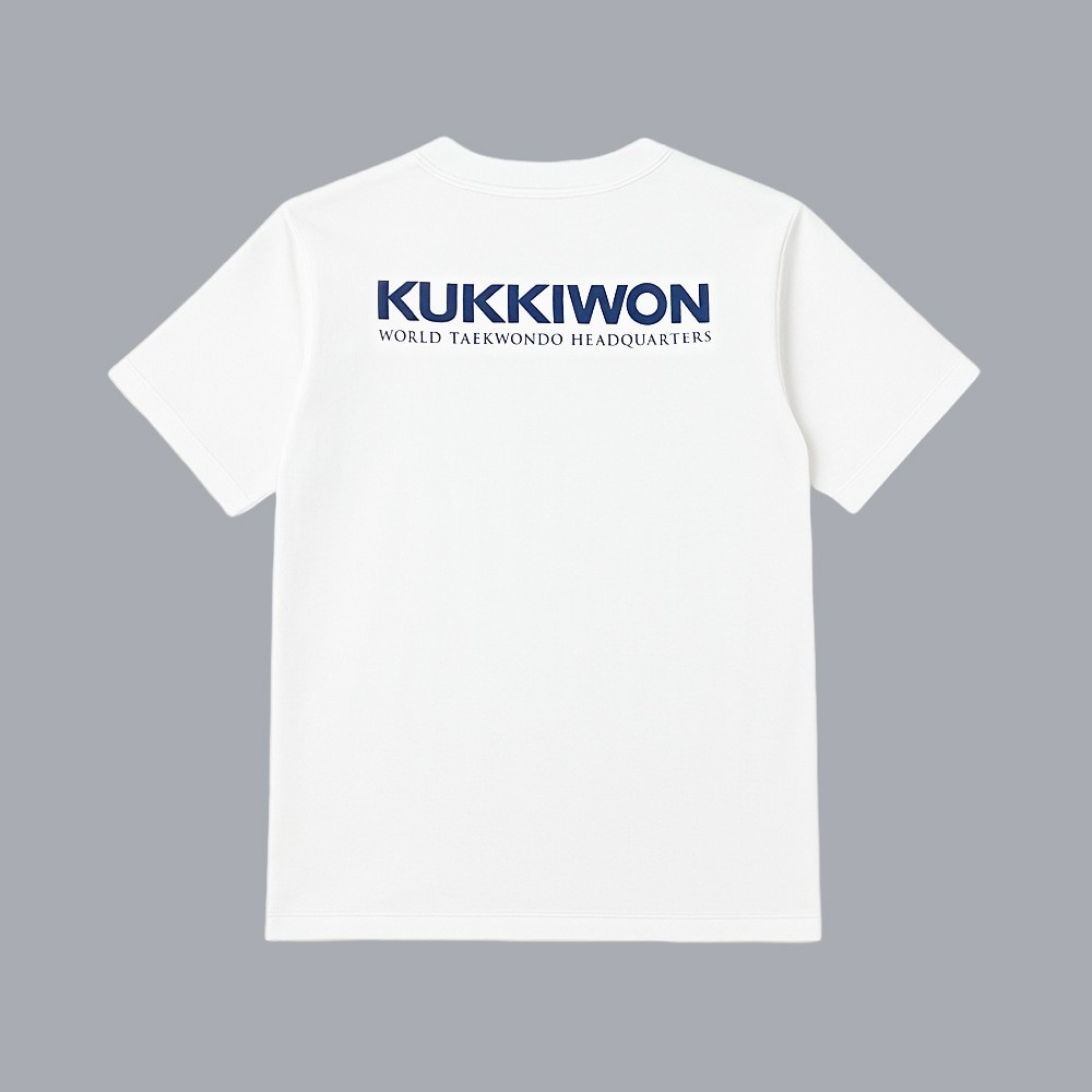 Kukkiwon Taekwondo T-Shirt White 2 Pack Training Martial Arts Authentic