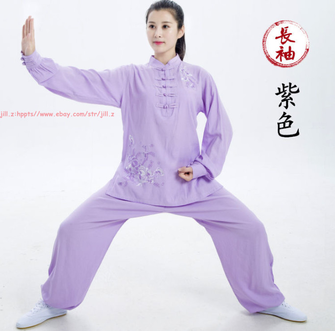 Summer Women’s Tai Chi Suit Kung Fu Costum Morning Exercise Uniform Martial Arts