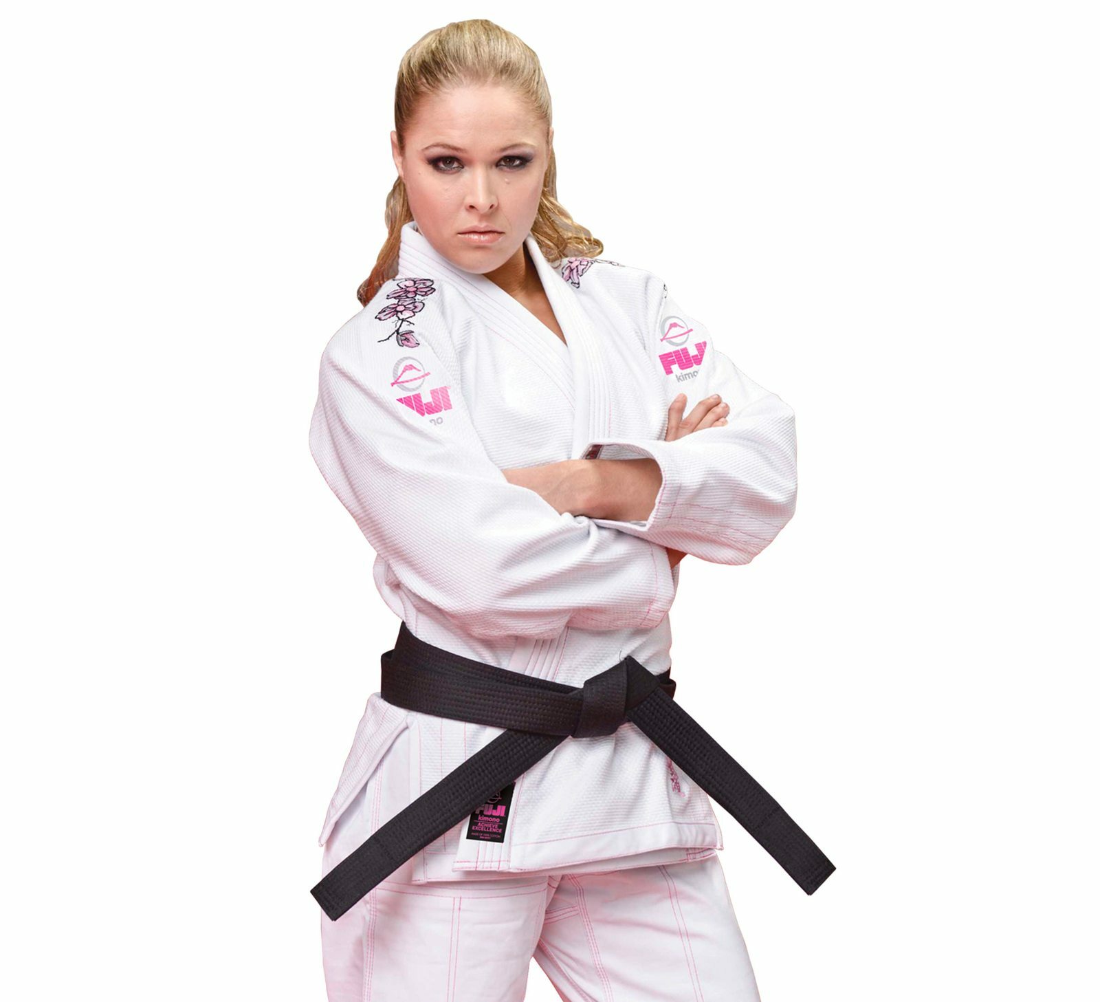 Fuji Womens Women Blossom Brazilian Jiu Jitsu Gi Jiu-Jitsu BJJ – White w Pink