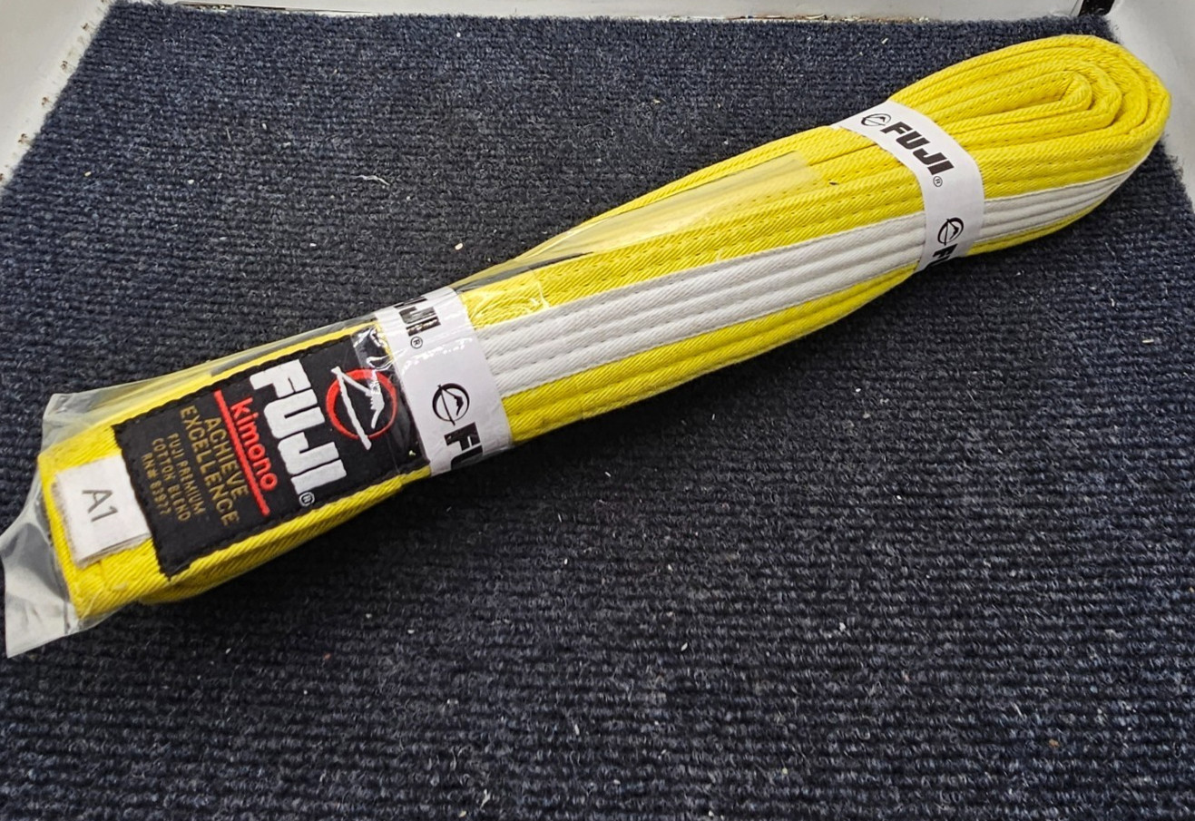 Fuji Kimono 83977 Traditional High Quality Yellow/White Belt