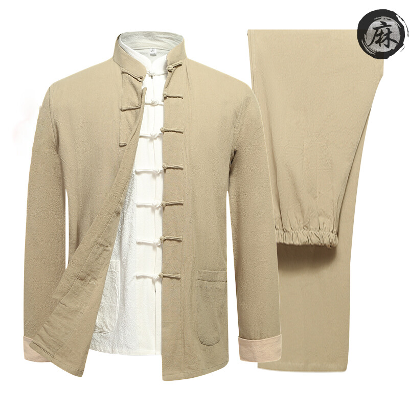 3pcs/set cotton&linen tang suit kung fu tai chi clothing martial arts uniforms