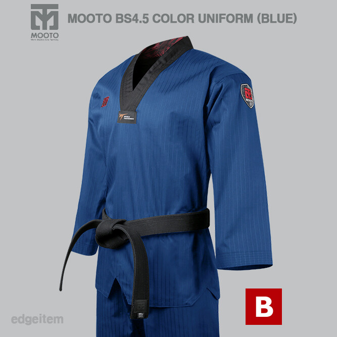 MOOTO BS4.5 Blue Color Uniform WT Taekwondo Demonstration Team Dobok Performance