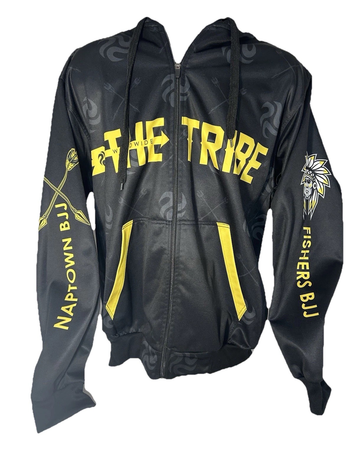 Men’s 2XL The Tribe Naptown BJJ Brazilian Jitsu & Boxing Hooded Sweatshirt