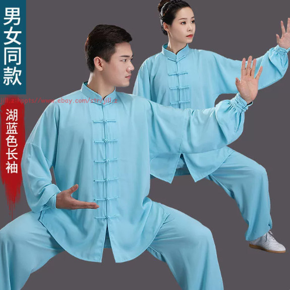 Women Men Cotton Kung Fu Tai Chi Uniform Martial Arts Clothing morning exercise