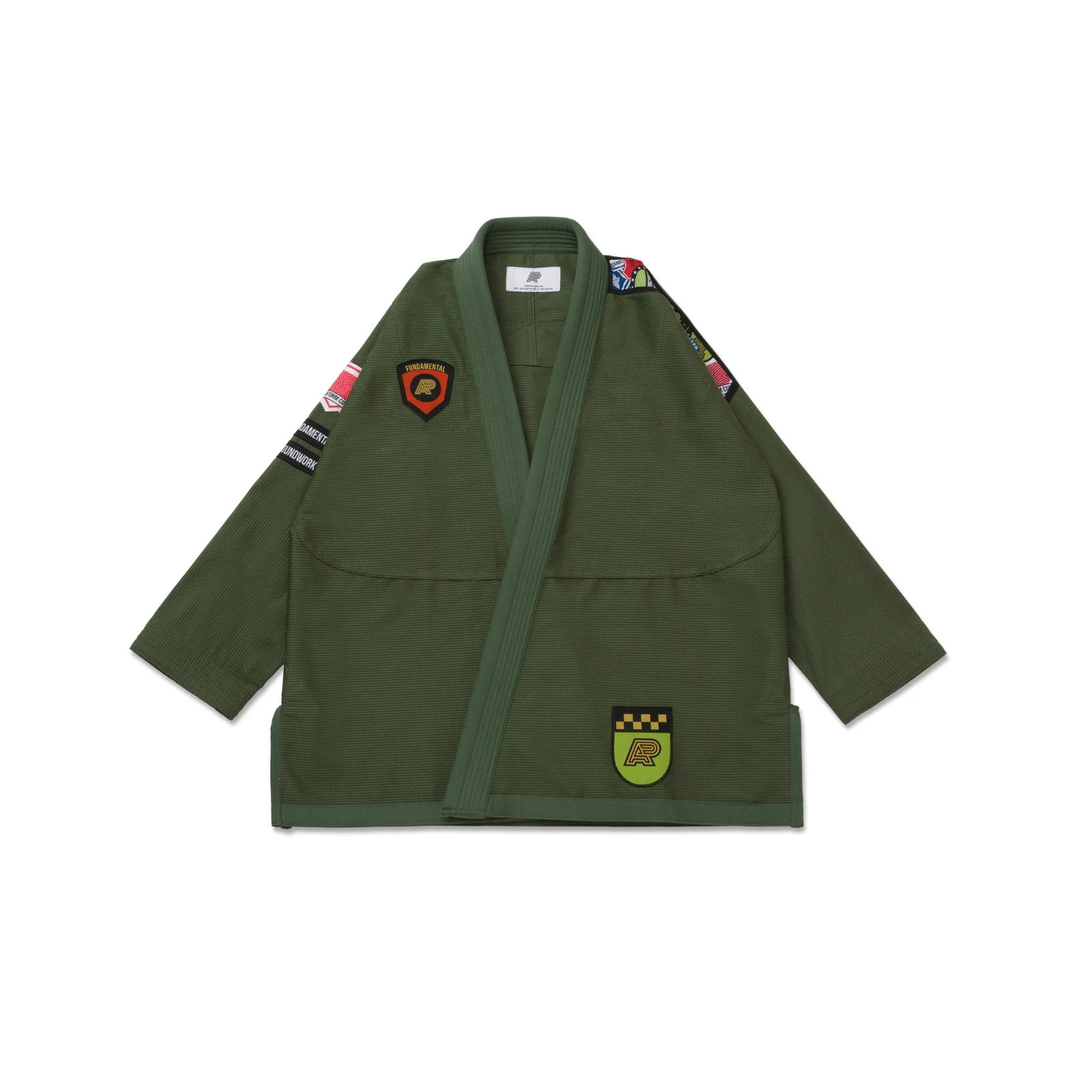 Ap New 450gsm A2 BJJ Albino and Preto Fundamenta Olive Green “With Bags”