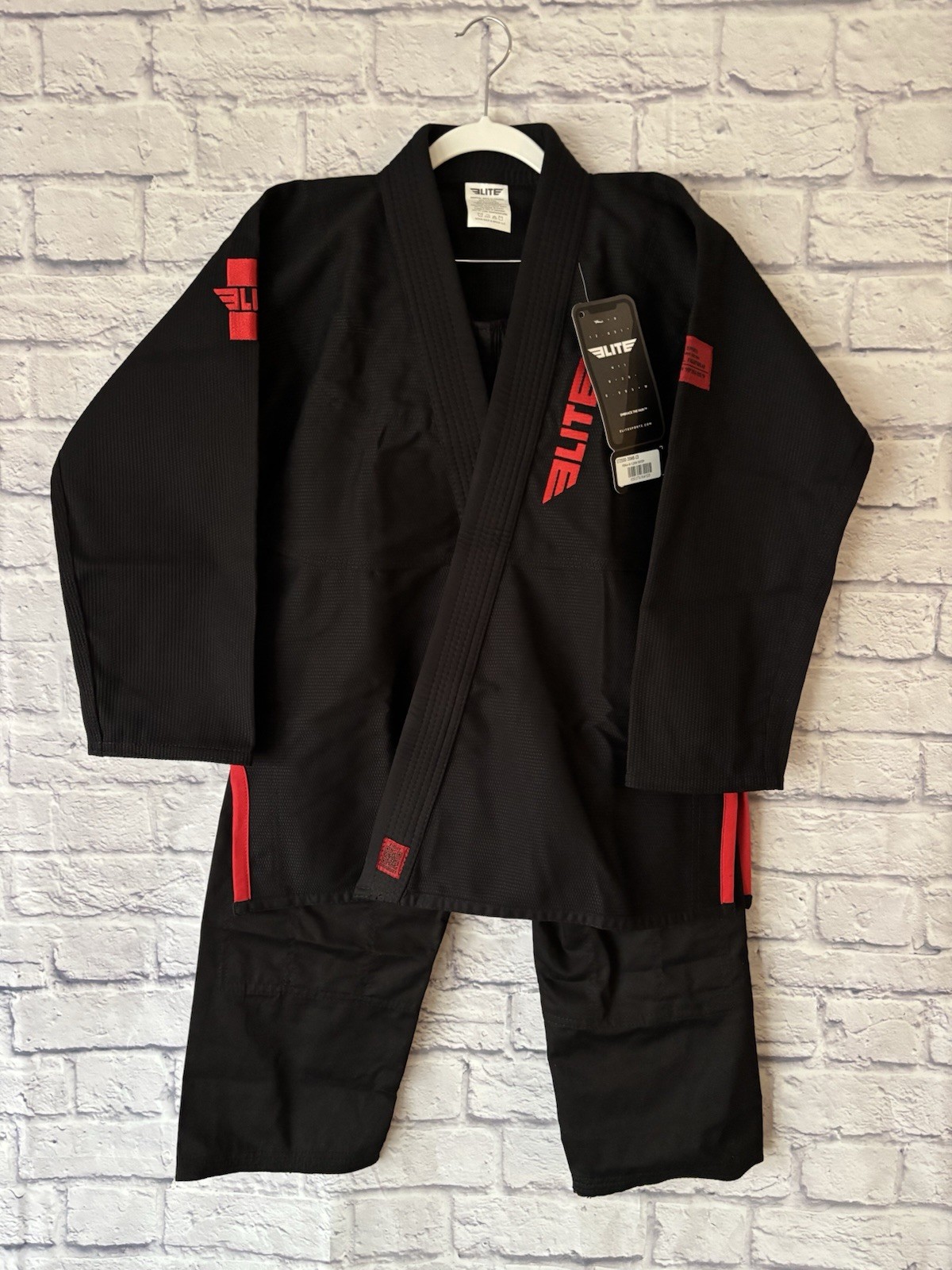 Elite Bjj Youth Gi Black C3 NWT jiu-jitsu Full Set Pants And Top