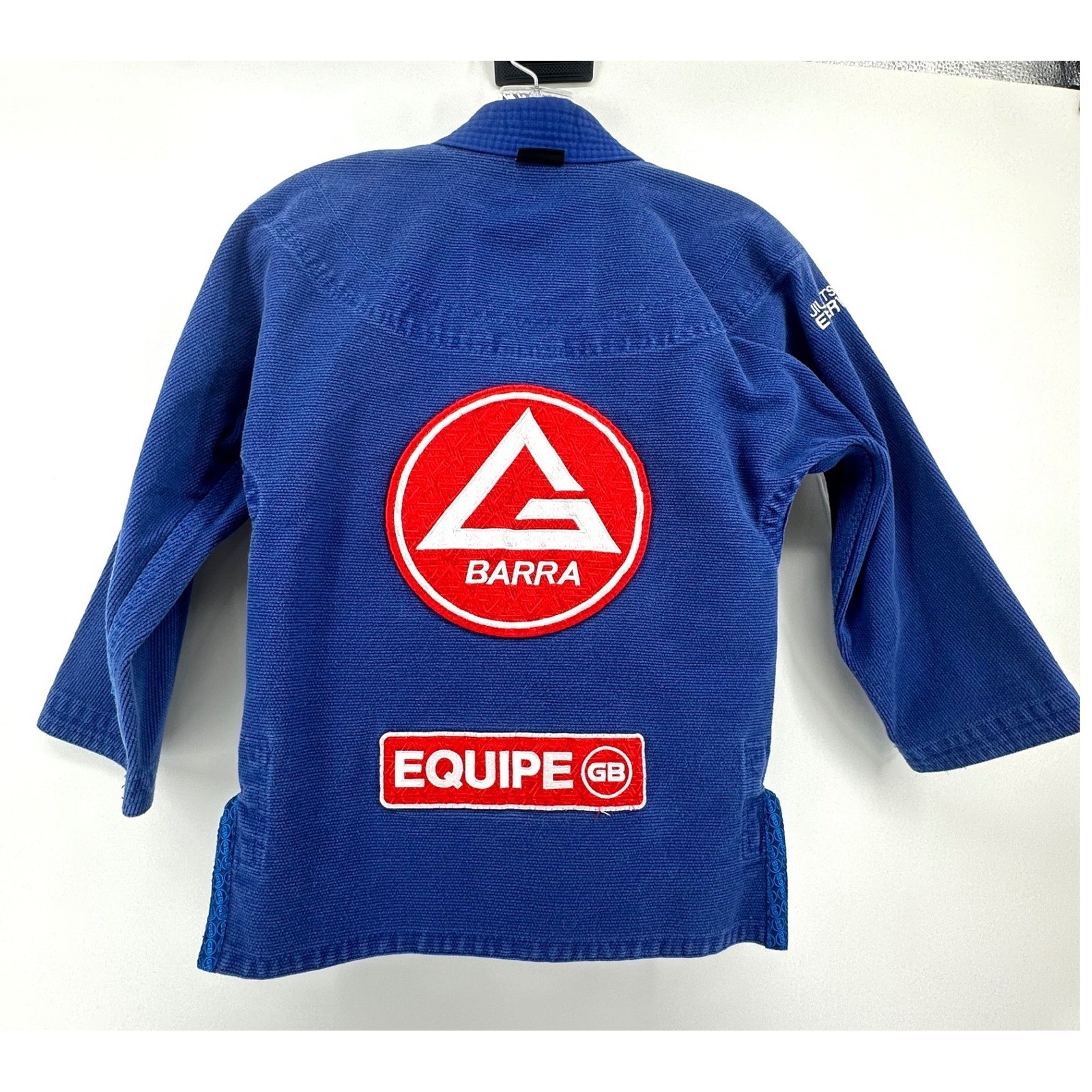 Gracie Barra Equipe GB Jiu-Jitsu Gi Kimono Jacket Blue Kids Size A4 Martial Arts