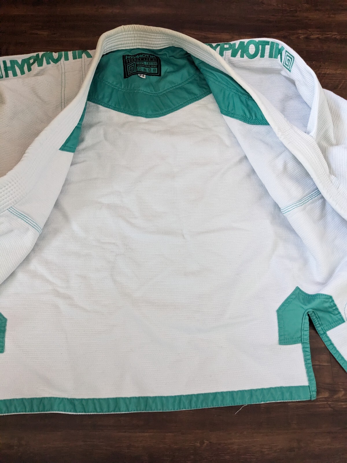 Hypnotik Pro Max 420 GI Jacket Size F4 MMA Top Base Series White Jiu Jitsu