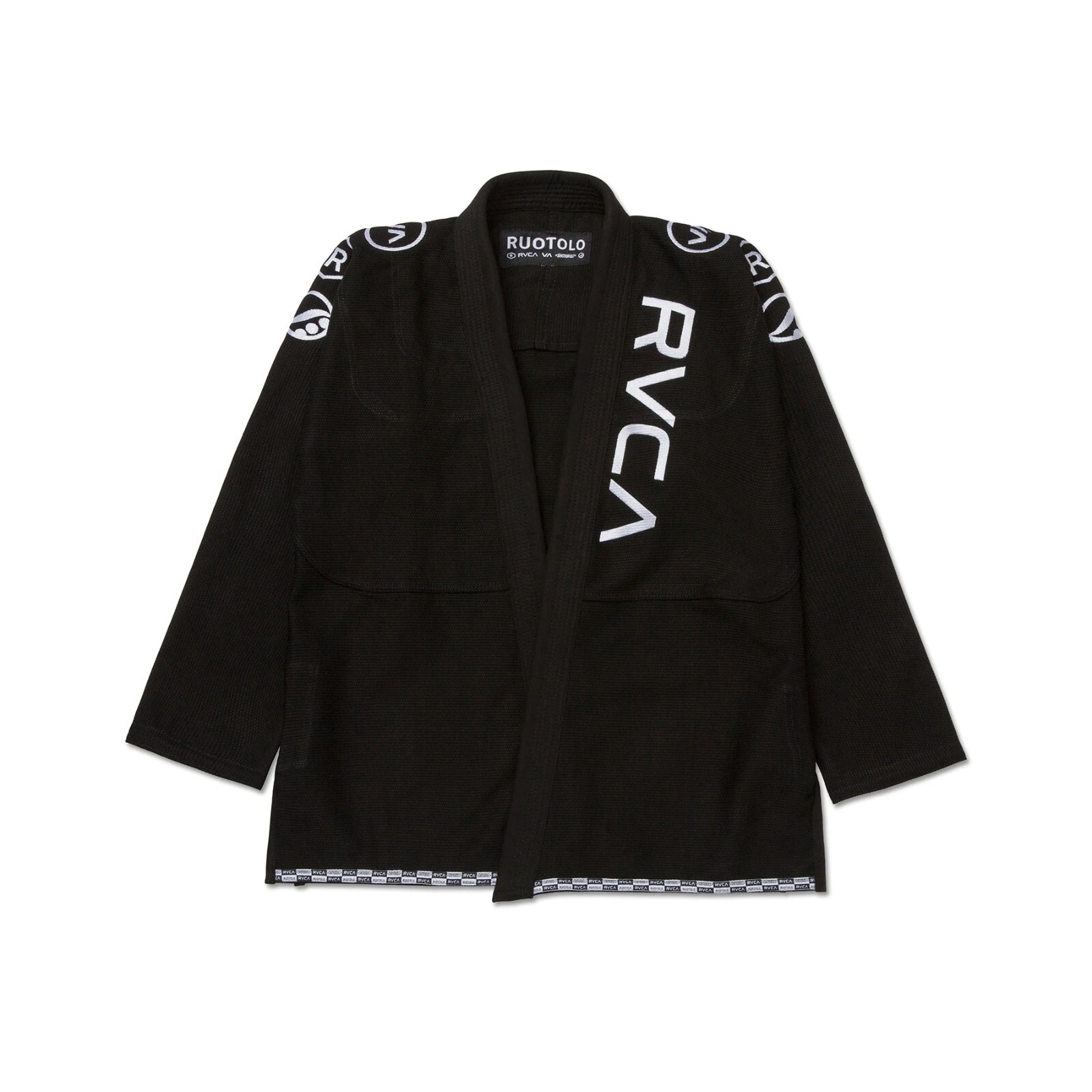 Shoyoroll GI RVCA x Roots VA x Roots BJJ kimono Uniform 450 GSM Black with Bag