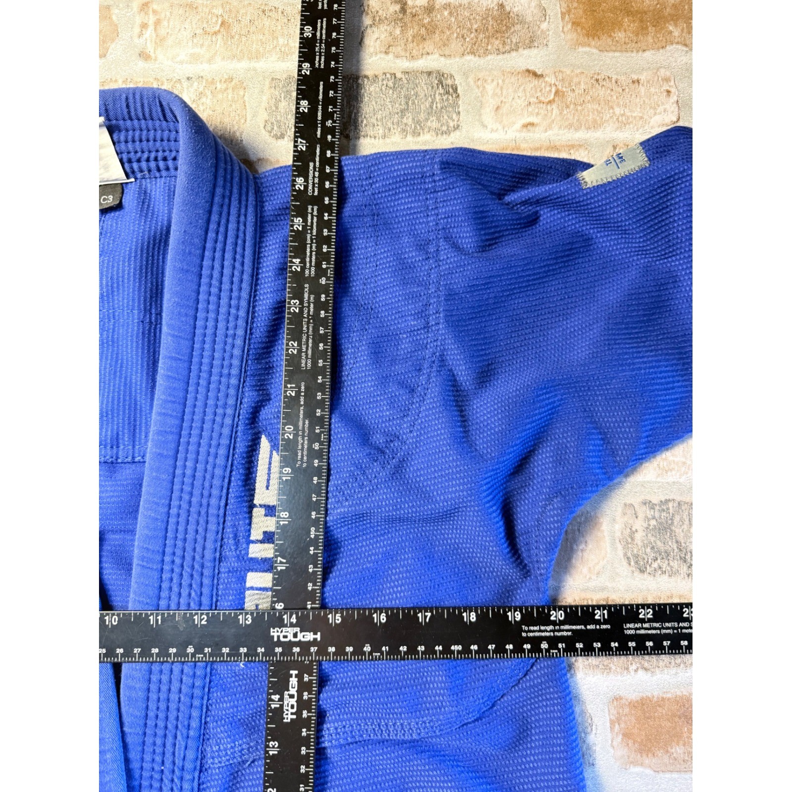 Elite Sports Blue BJJ Gi Jacket Technical Fightwear Martial Arts Size C3