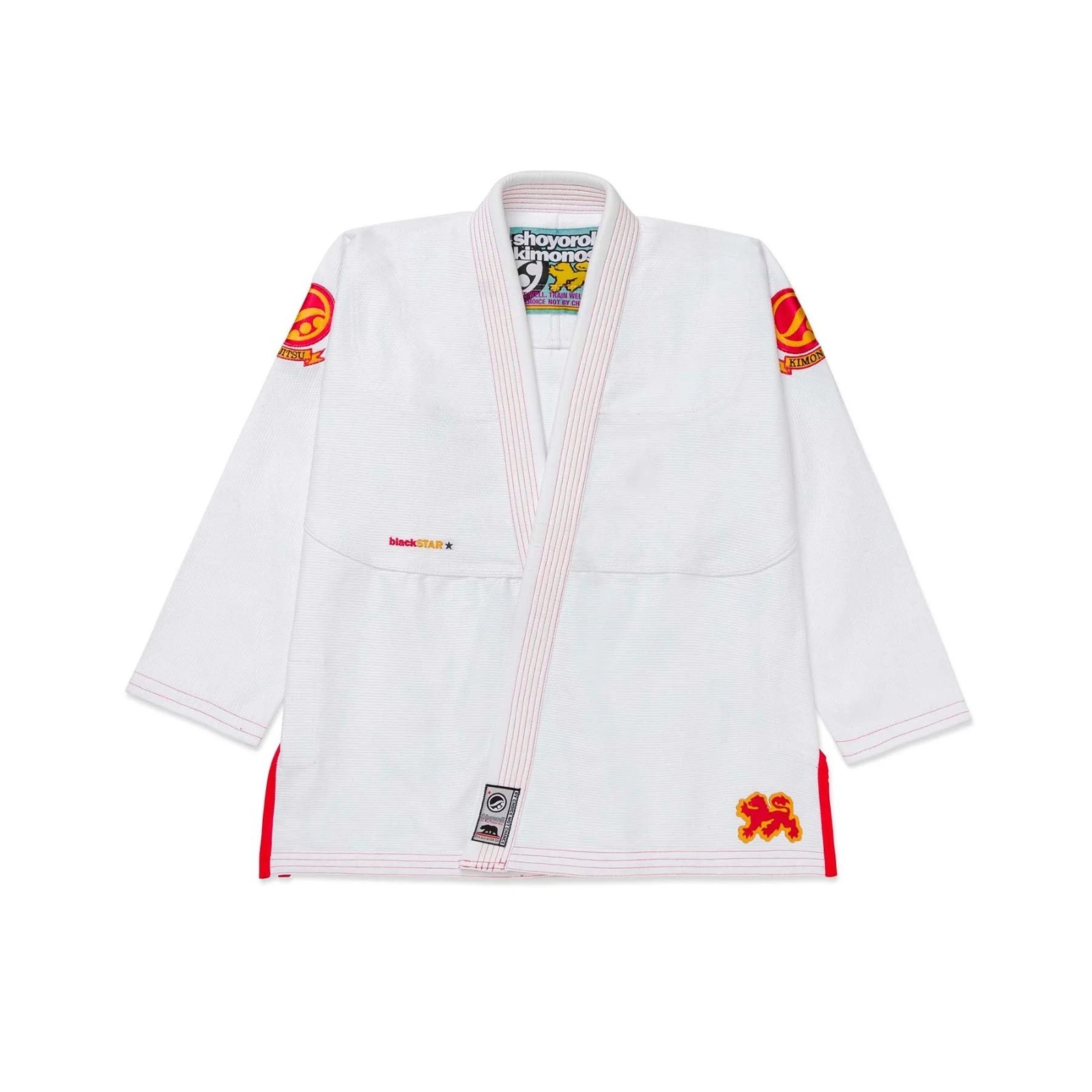 Shoyoroll Batch 146 blackSTAR Retro White BJJ Gi Brazil Jiu Jitsu Kimono 450GSM