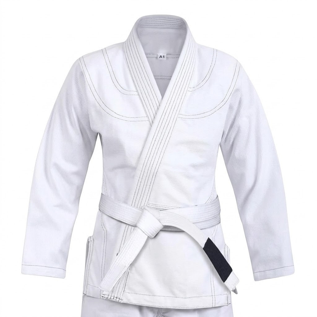 Professional BJJ Gi – Durable Brazilian Jiu-Jitsu Uniform with White Belt